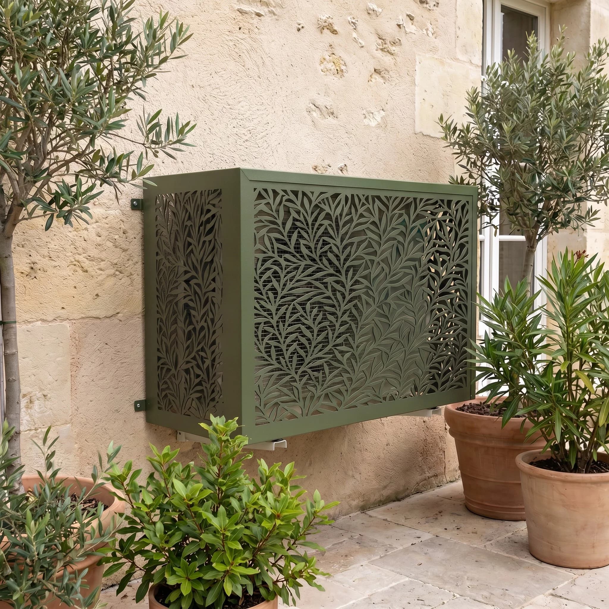 Cache clim Canopée vert olive