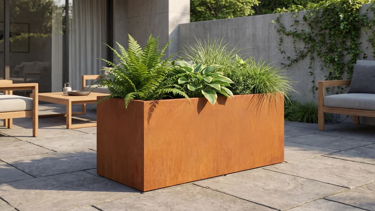 Bac acier corten : guide fabricant 2026 pour choisir sans erreur