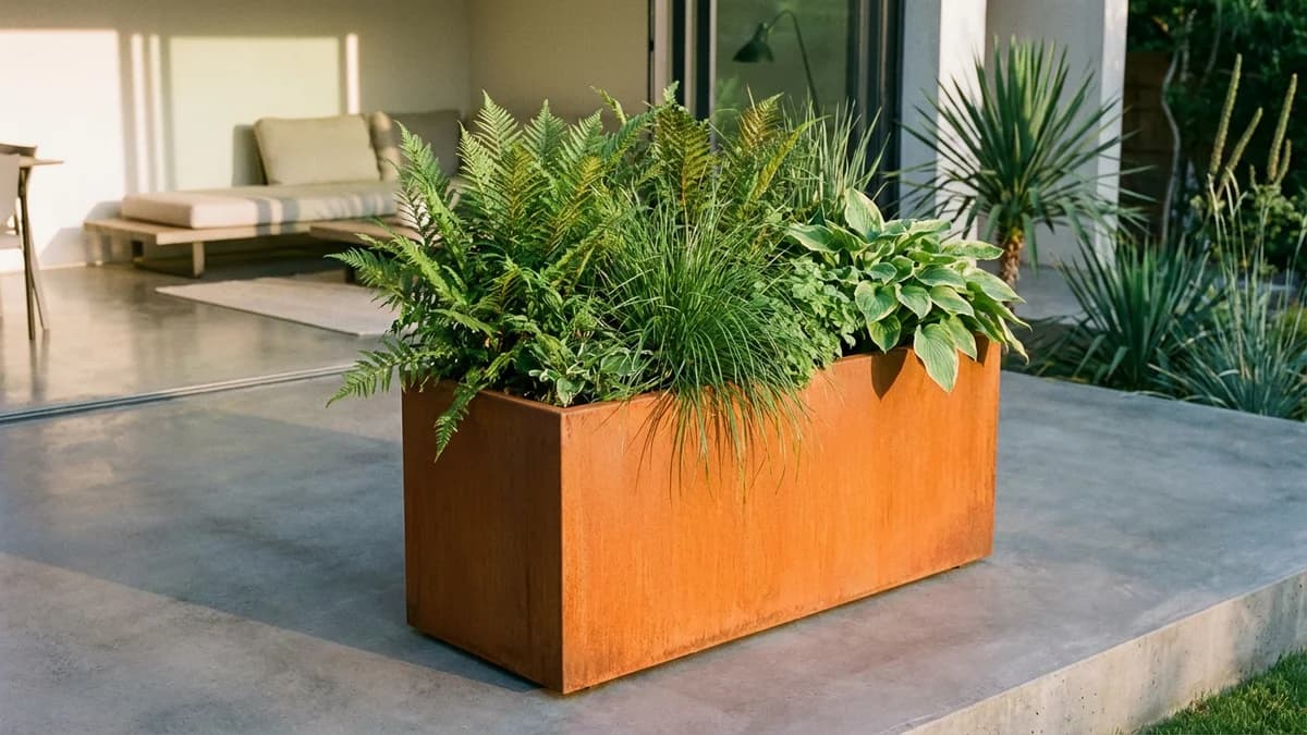 Bac à fleurs métal design : guide complet fabricant 2026
