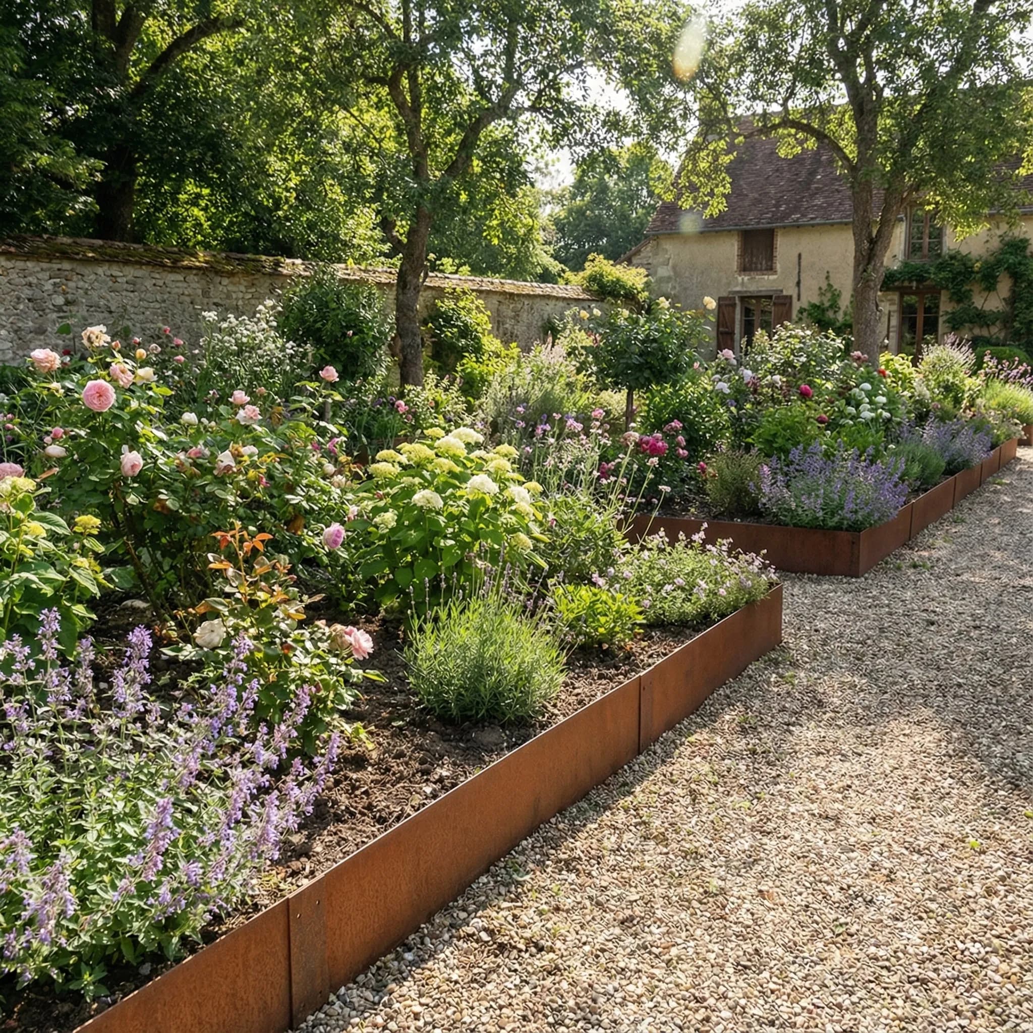 Bordure acier jardin : prix au mètre et guide d'achat 2026