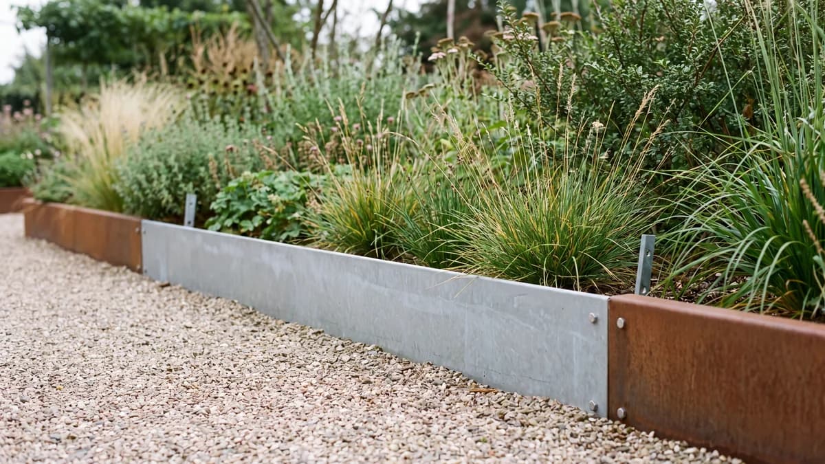 Bordure galva ou corten : laquelle choisir au jardin ?