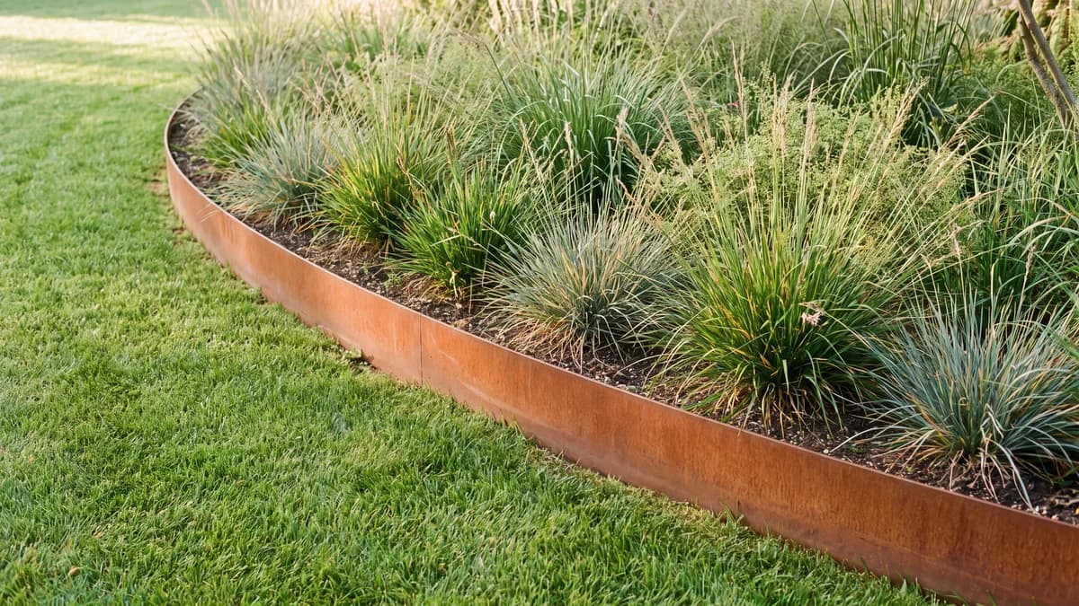 Bordure jardin métal rouille : le guide du corten durable