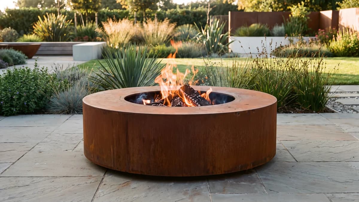 Brasero acier corten 100 cm : guide technique fabricant