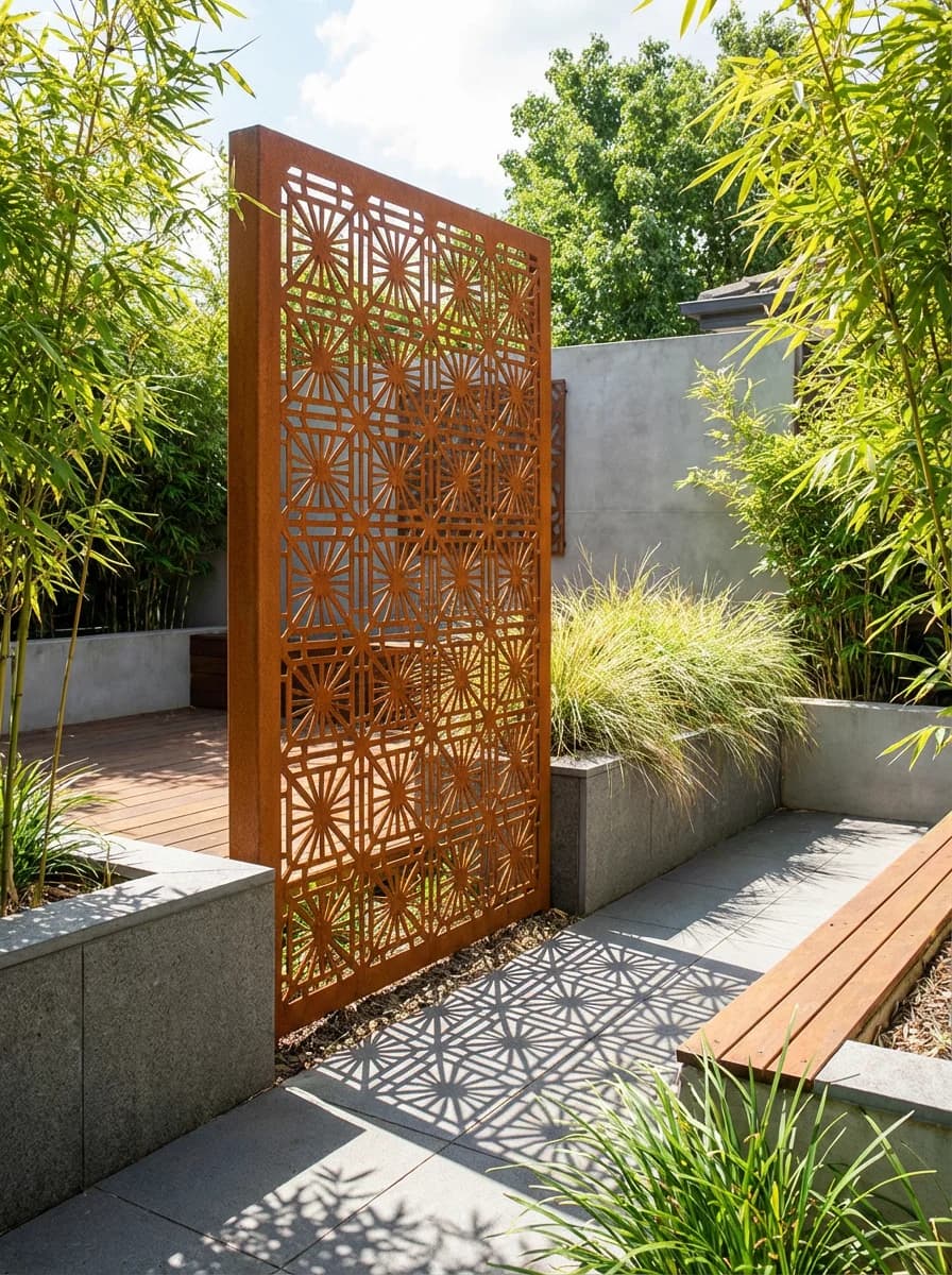 Brise-vue jardin : solutions modernes en acier pour votre intimité