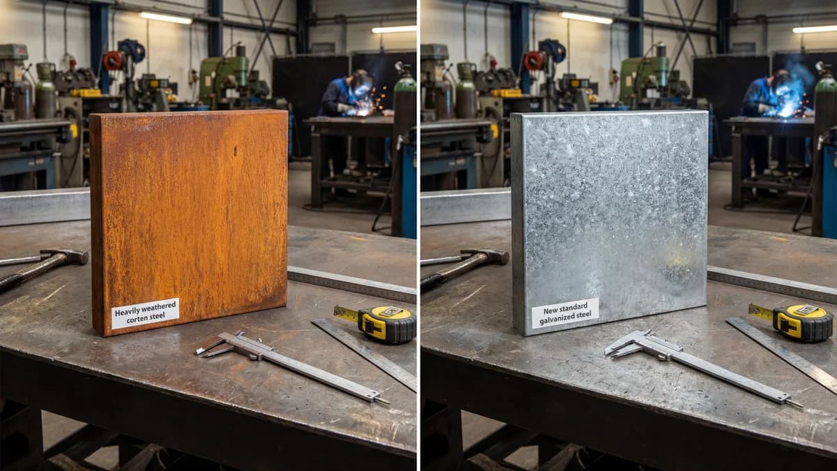 Différence acier corten vs acier classique : guide fabricant 2026
