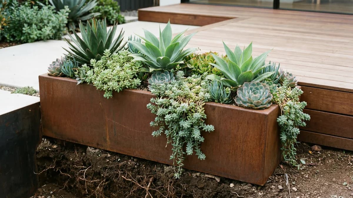 Jardinière acier corten sans fond : guide fabricant 2026