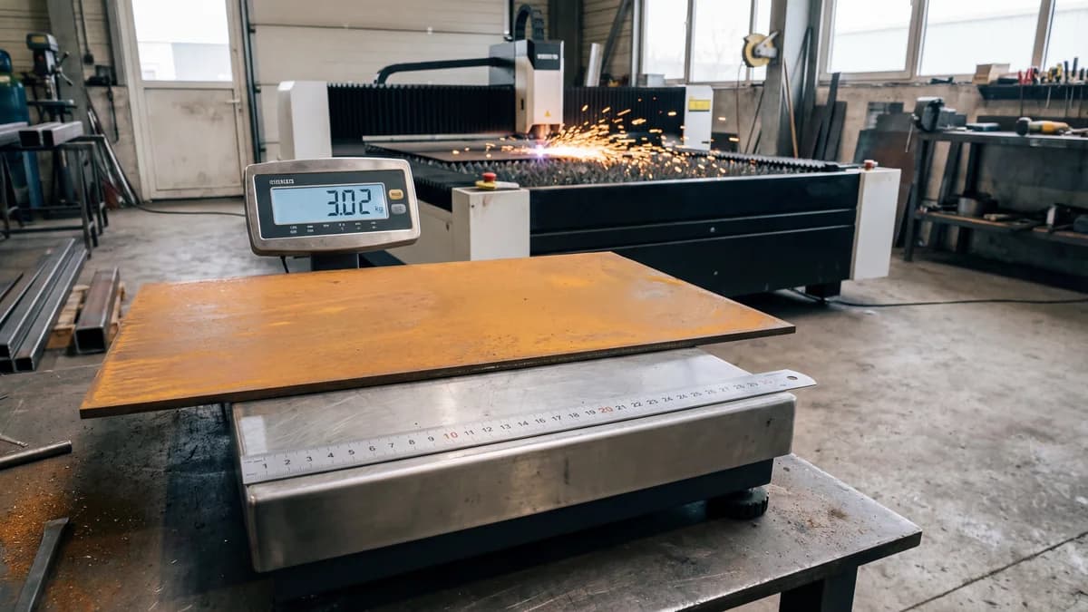 Poids acier corten au m² : calculs précis et applications