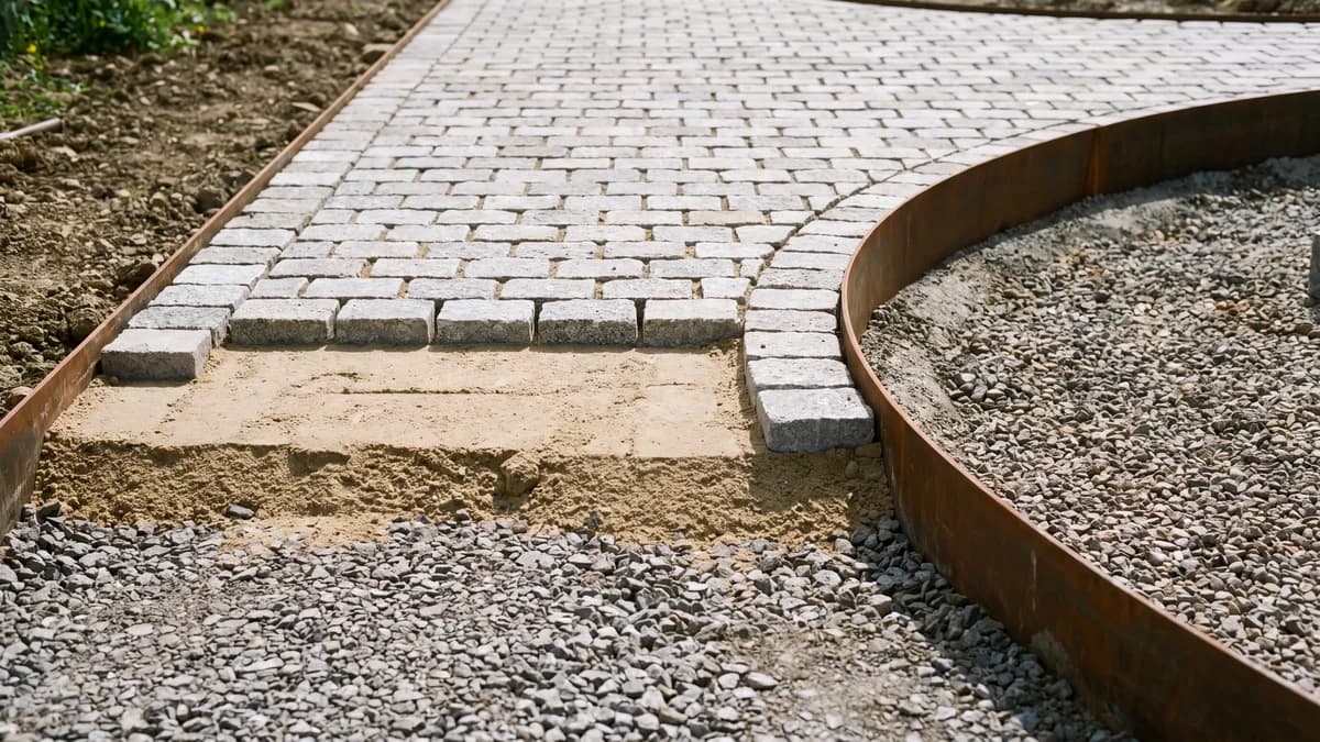 Pose de pavé en bordure : guide technique pas à pas