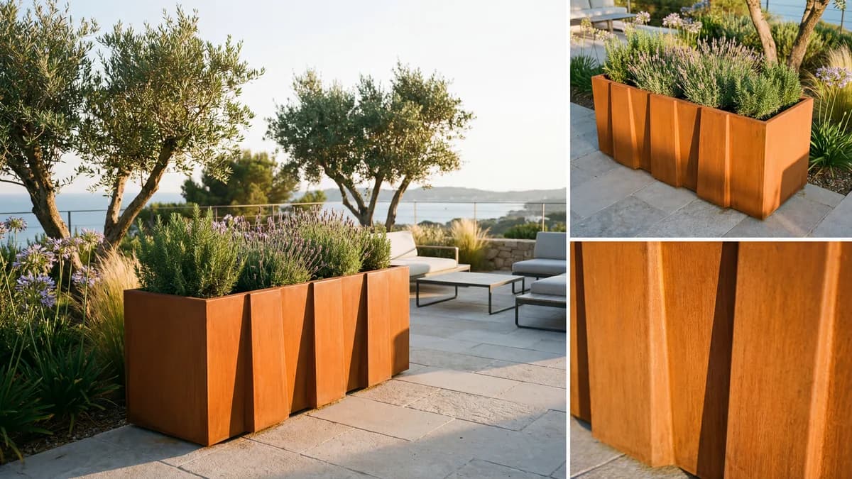 Pot acier corten : guide fabricant 2026 pour choisir et installer