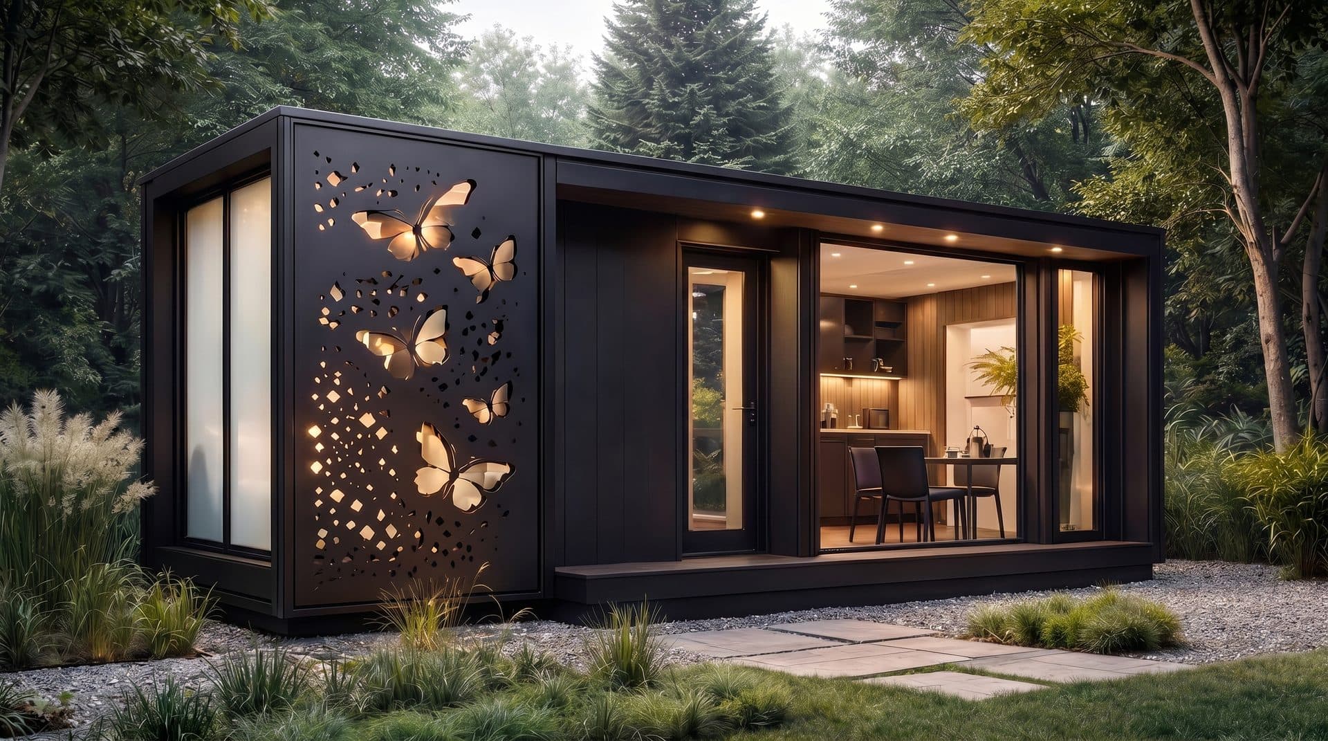 Comparaison vitrage opaque et transparent, film PDLC intelligent