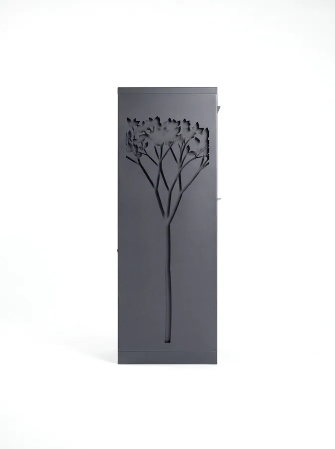 Flanc de la colonne, motif Arbre découpé au laser